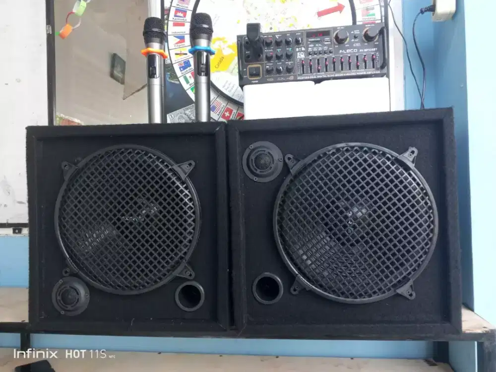 Paket karaoke lengkap 12 in wireless