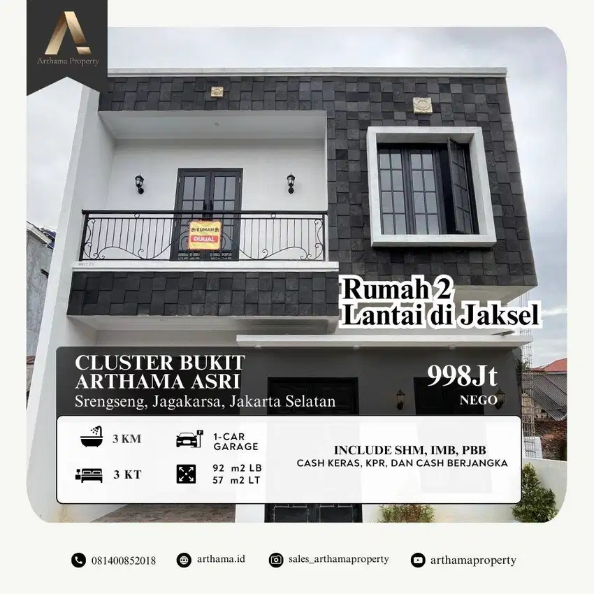 Dijual Rumah Cluster Murah Jakarta Selatan