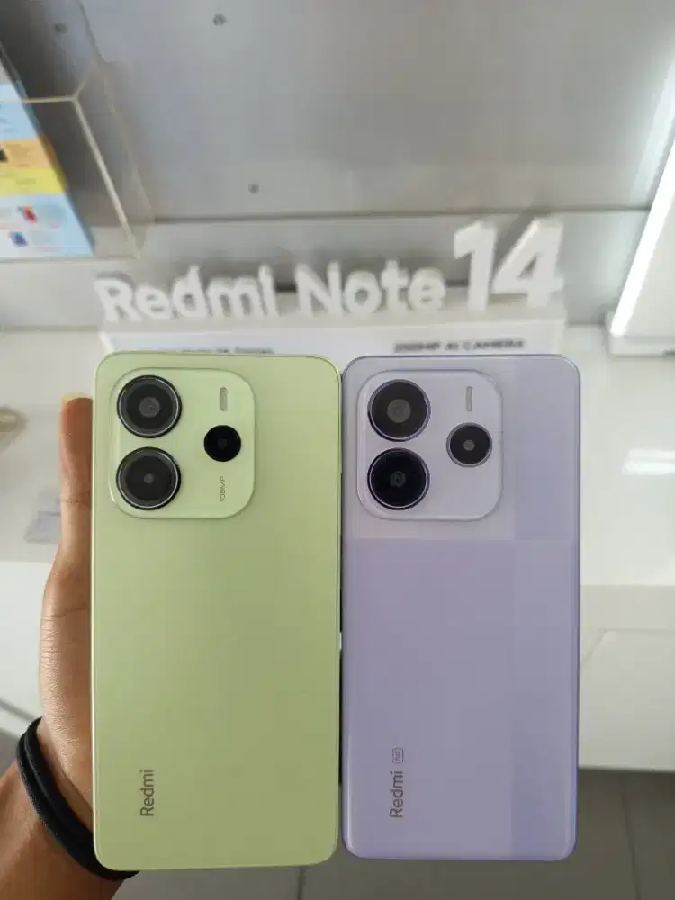 Redmi not 14 green purple White