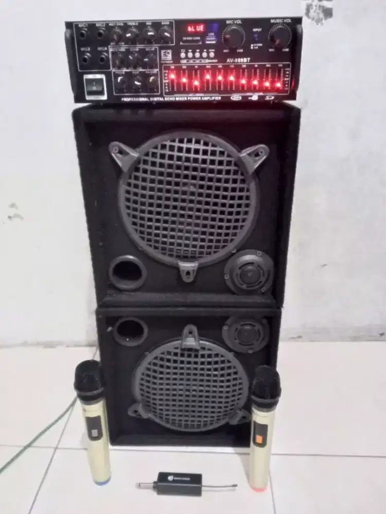 Paket speaker karaoke lengkap 8 in