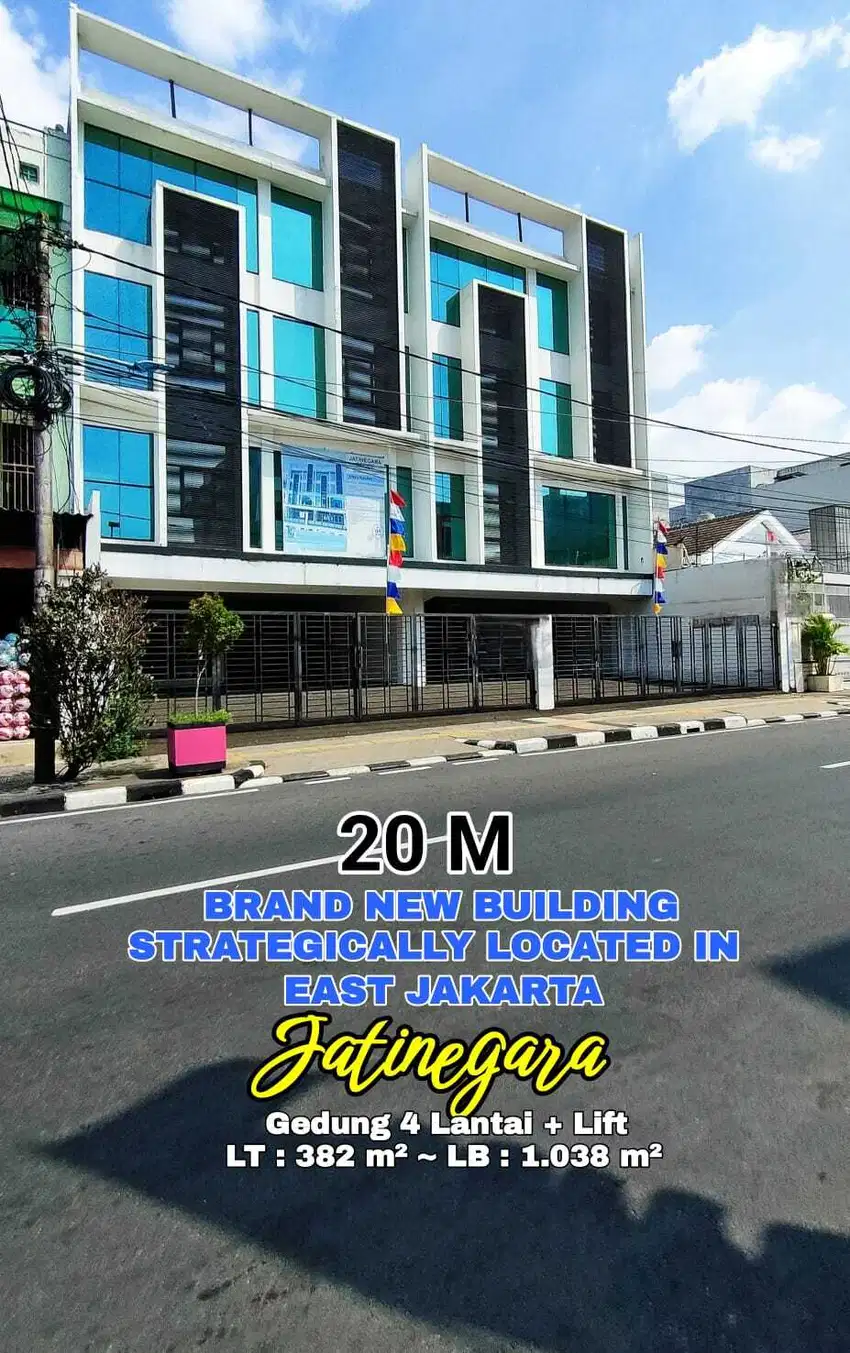 DDB3 Gedung Baru Jatinegara 4 Lantai 382 m2 Jakarta Timur