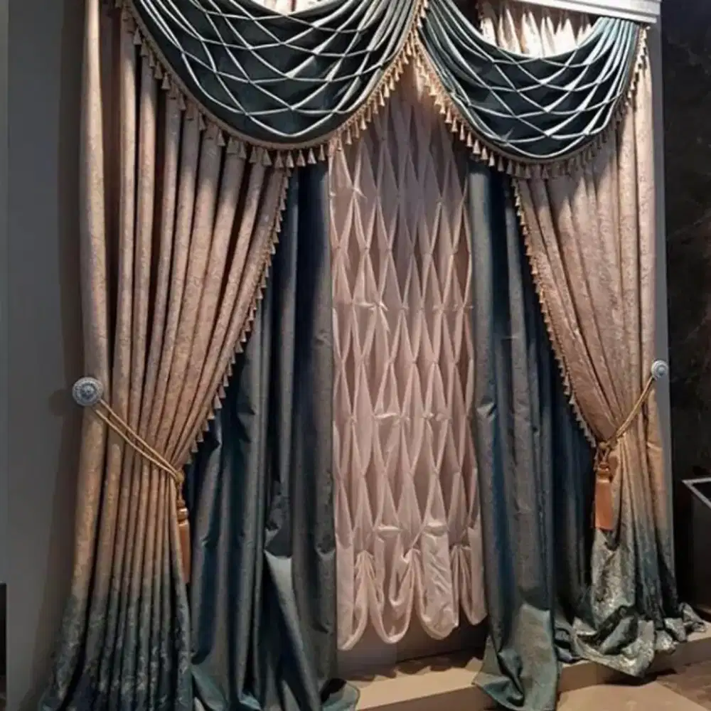 Pasang gordyn gorden murah vertikal roll blind jasa wallpaper dinding