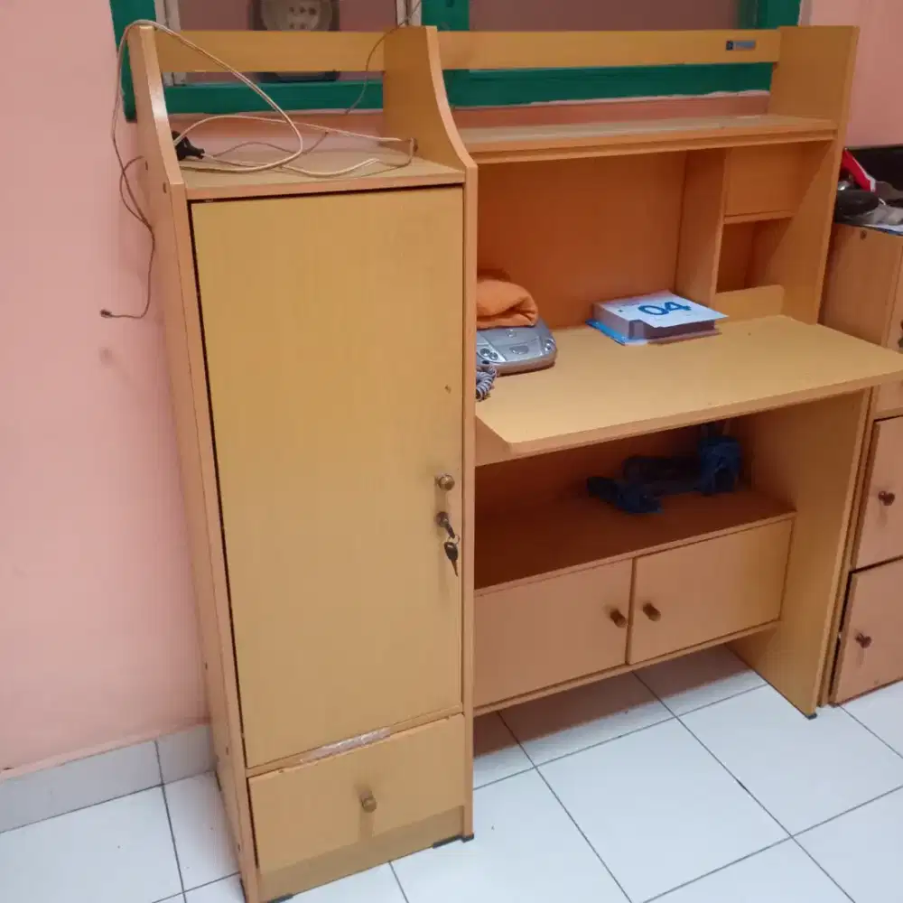 Meja Tulis Rak Belajar Lemari Buku
