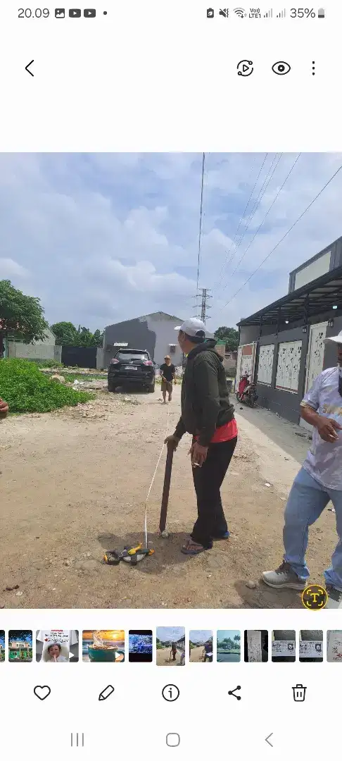 Di Jual Kapling Luas 120 M lebar Muka 8.20 m