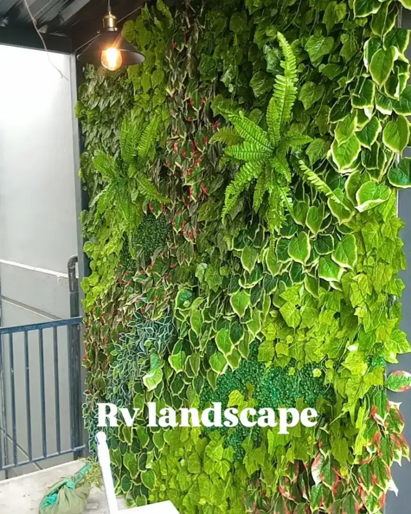 Taman vertical artificial dan garden