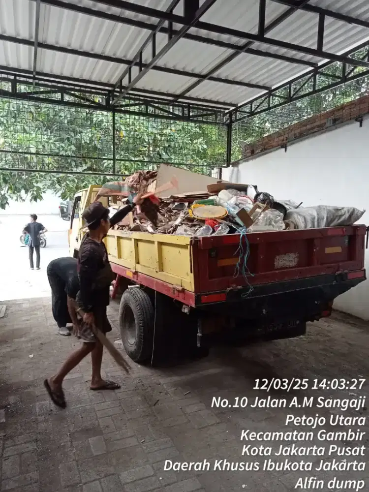 Mobil puing sampah dan jual urugan murah
