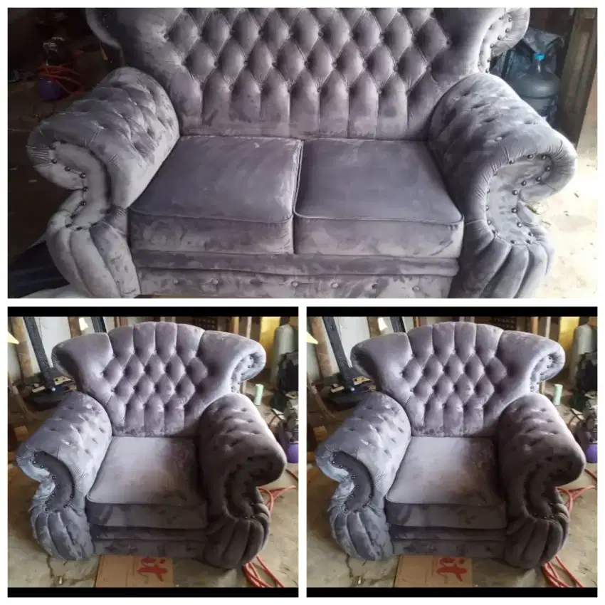 Service sofa ganti kulit bahan kain dan lainya