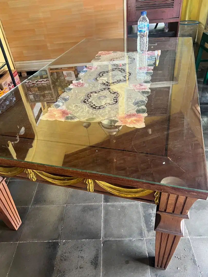 meja kayu jati jumbo