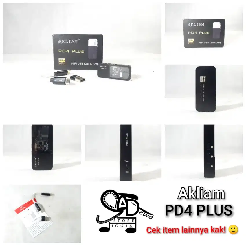 AKLIAM PD4 PLUS DAC PD4+ DIGITAL AUDIO CONVERTER PLAYER DONGLE bkn pd5