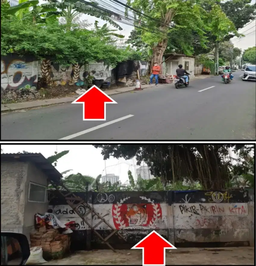Dijual Murah Tanah STRATEGIS Jln Raya LIMO-KEBON NANAS Kebayoran Lama