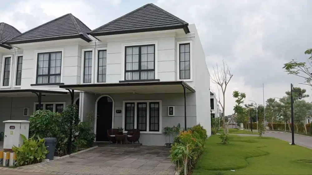 DIJUAL RUMAH SIAP HUNI MANSION NINE AMERICAN STYLE CANTIK SURABAYA