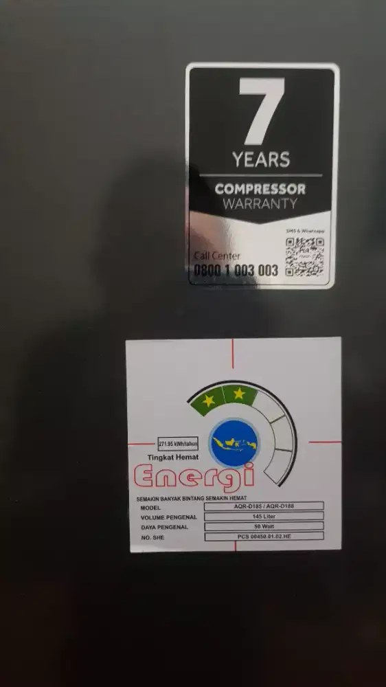 Dijual kulkas Aqua 1 pintu