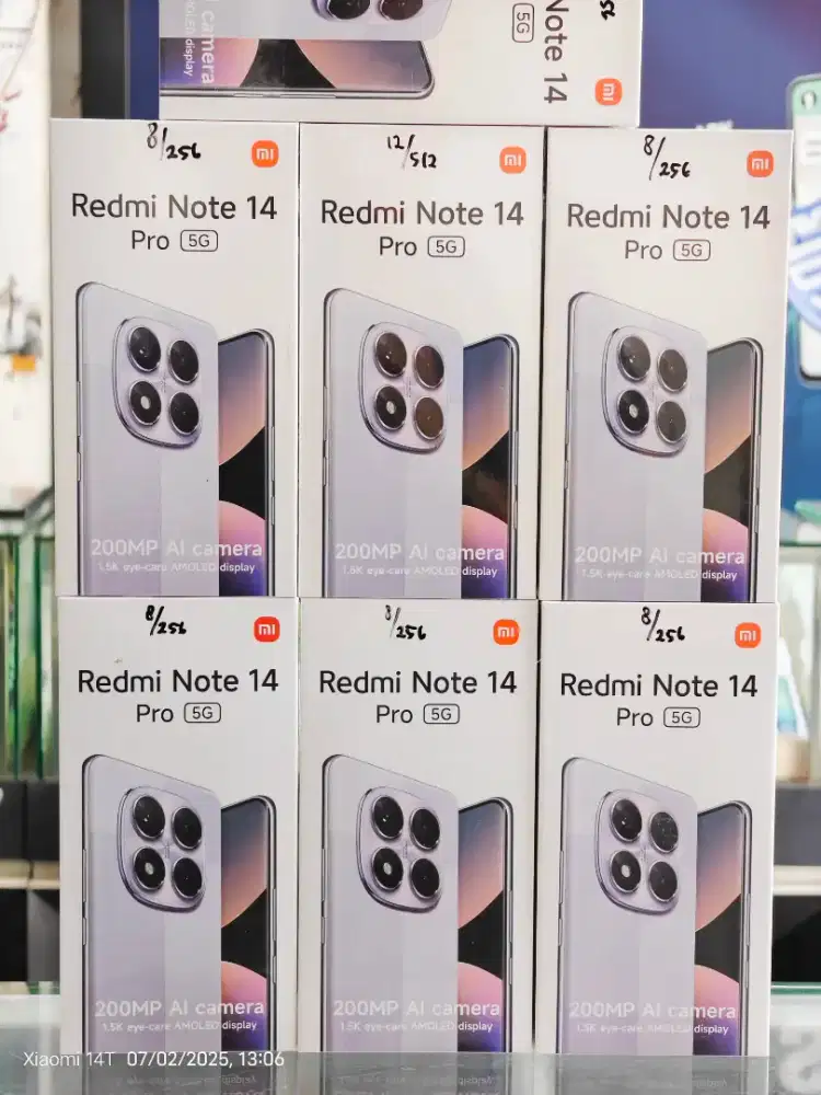 Xiaomi Redmi Note 14 Pro 5G 8/256 12/512 Garansi Resmi