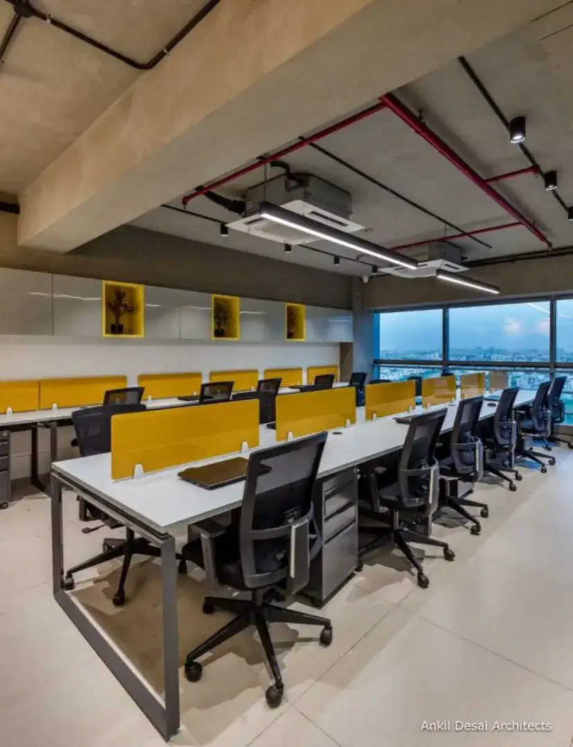 meja kubikel karyawan kantor