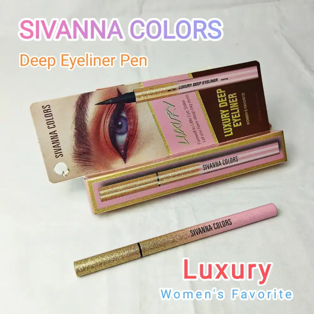 Sivanna Colors Luxury Deep Eyeliner – Eyeliner Cair Waterproof