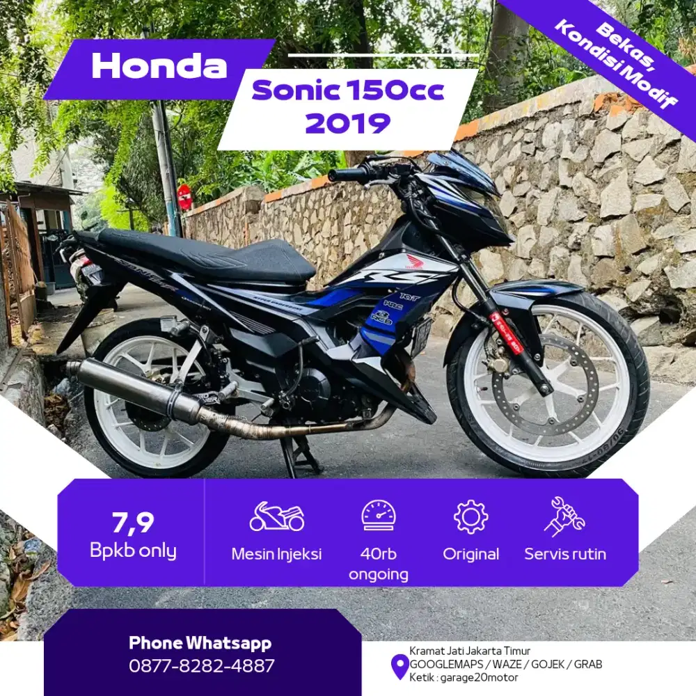 Honda Sonic 150cc modif sntk hilang tahun 2019