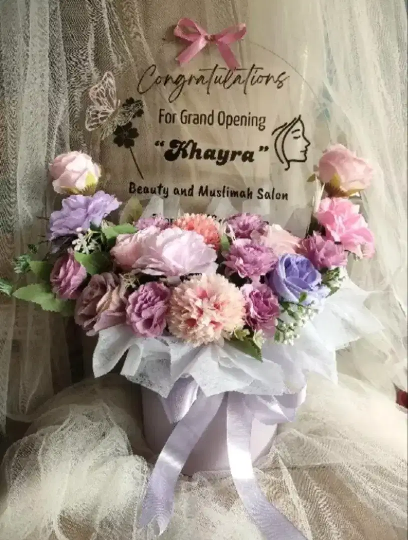 Bloom box bunga akrilik