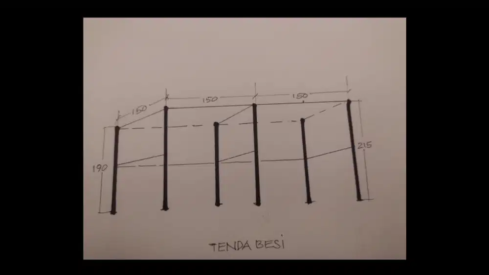 Tenda Besi untuk Dagang Pinggir Jalan