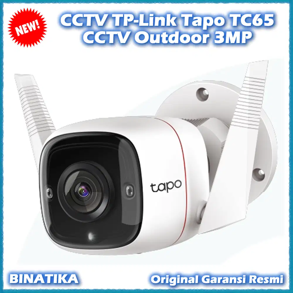 Original CCTV TP-Link Tapo TC65 3MP Outdoor CCTV Camera Audio CCTV