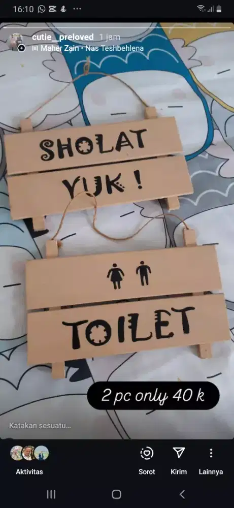 Dekorasi gantungan estetik