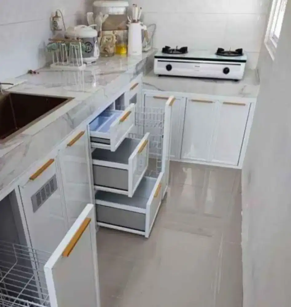 Kitchenset almunium acp ,anti rayap,tahan air