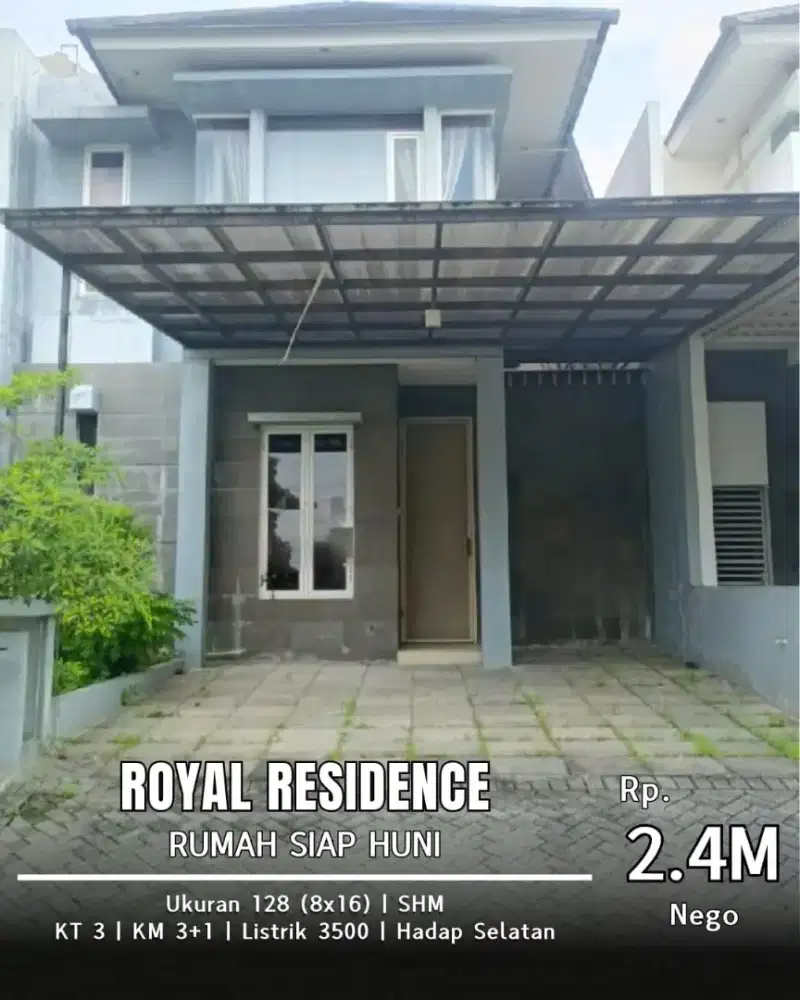 Dijual rumah royal residence minimalis