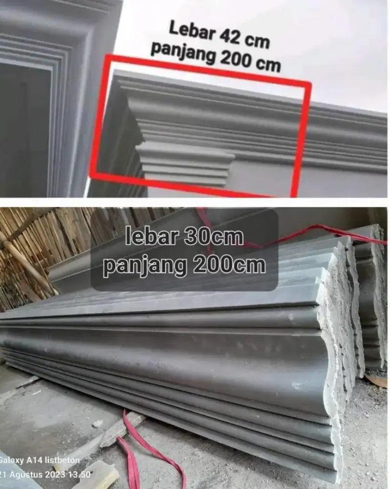 Lisflang profil beton