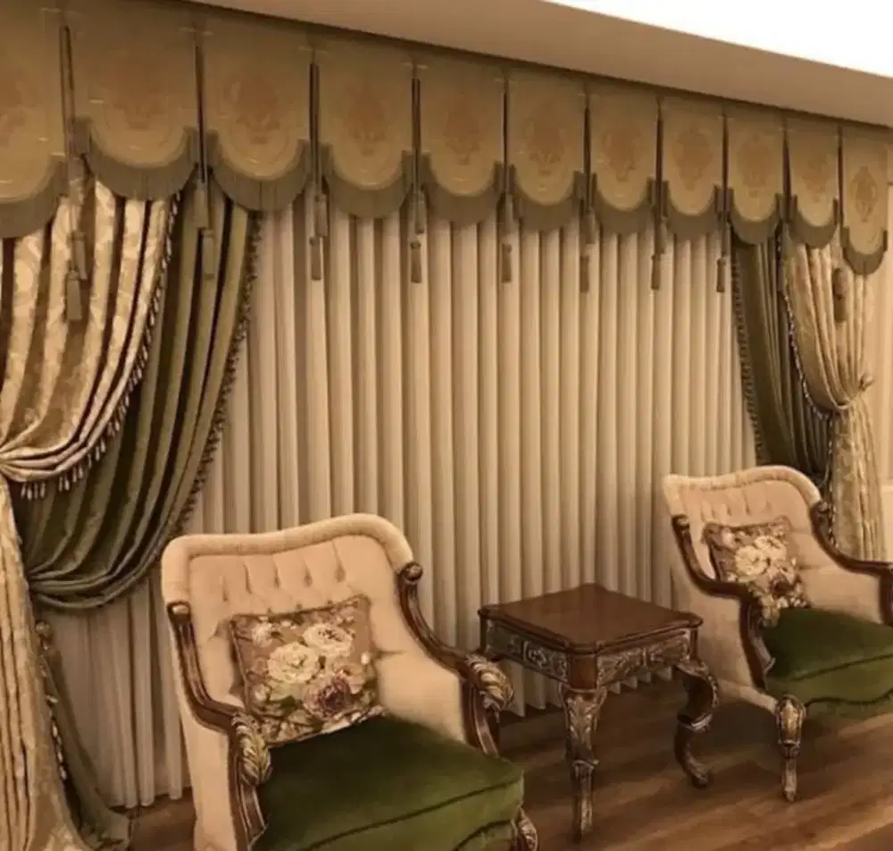 Pasang gordyn gorden murah vertikal roll blind jasa wallpaper dinding