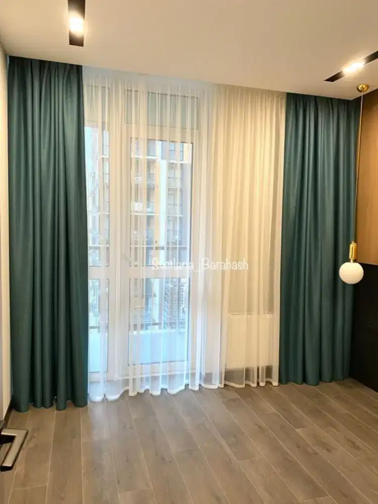 Pasang gordyn gorden murah vertikal roll blind jasa wallpaper dinding