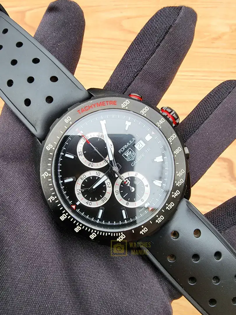 Jam Tangan Original Tag Heuer Formula 1 Chrono Black Automatic Fullset