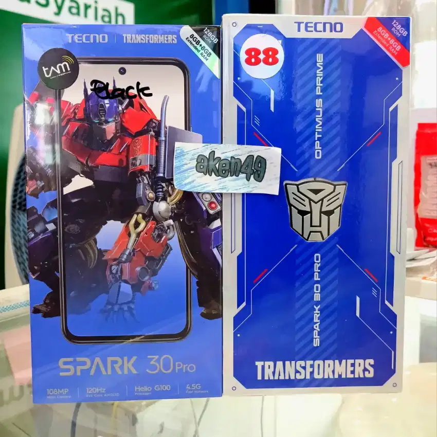 Tecno Spark 30 Pro 8GB 128GB Helio G100 Amoled 120Hz Resmi