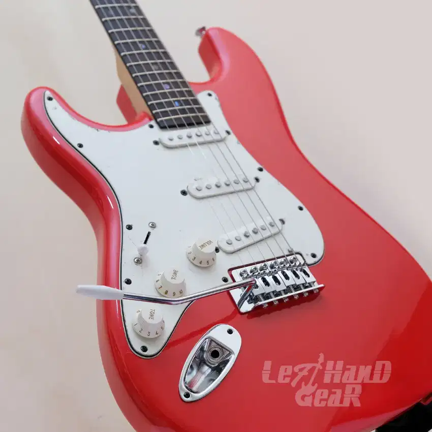 Custom Stratocaster Fiesta Red Left Handed Gitar Kidal Lefty