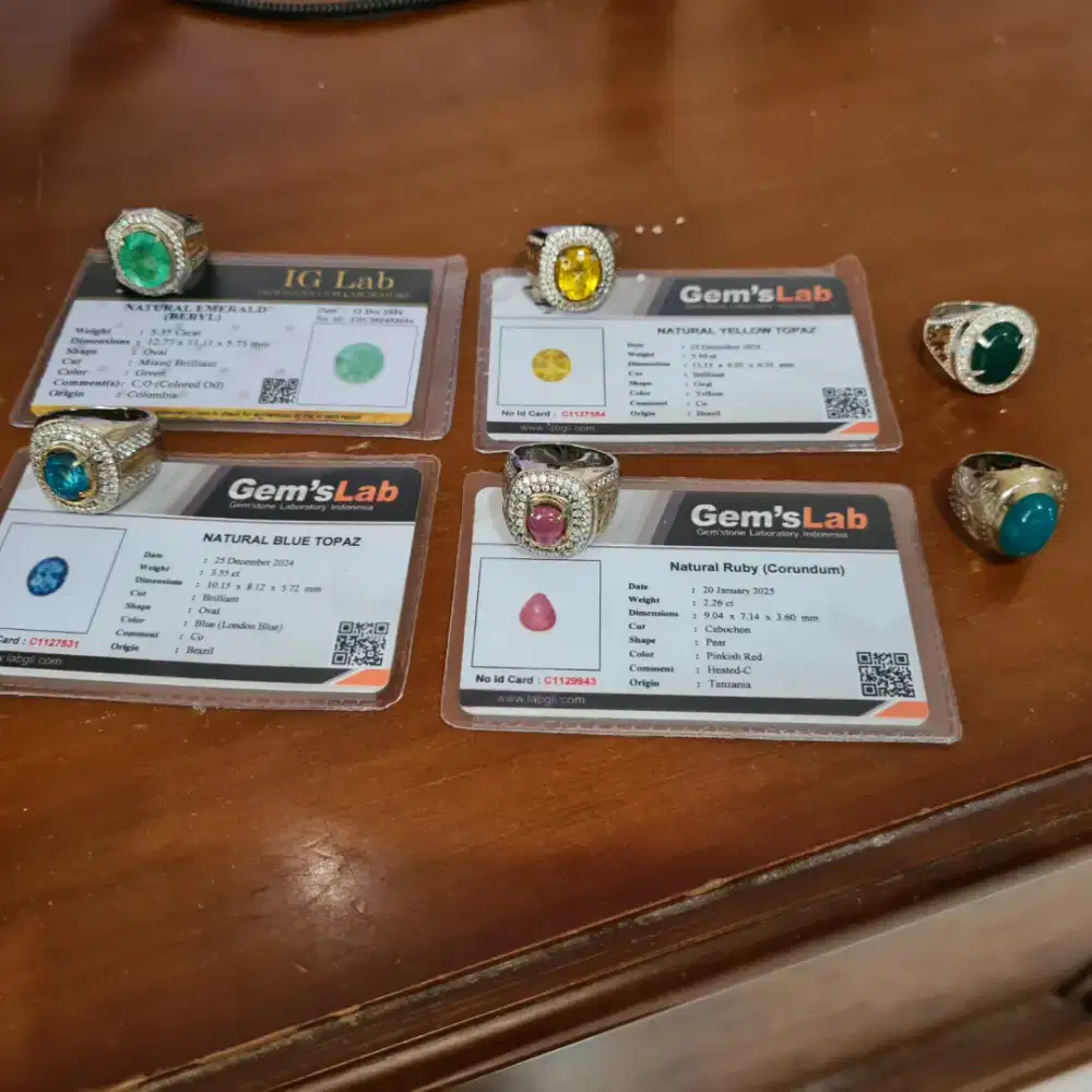 CINCIN + BATU PERHIASAN + MEMO