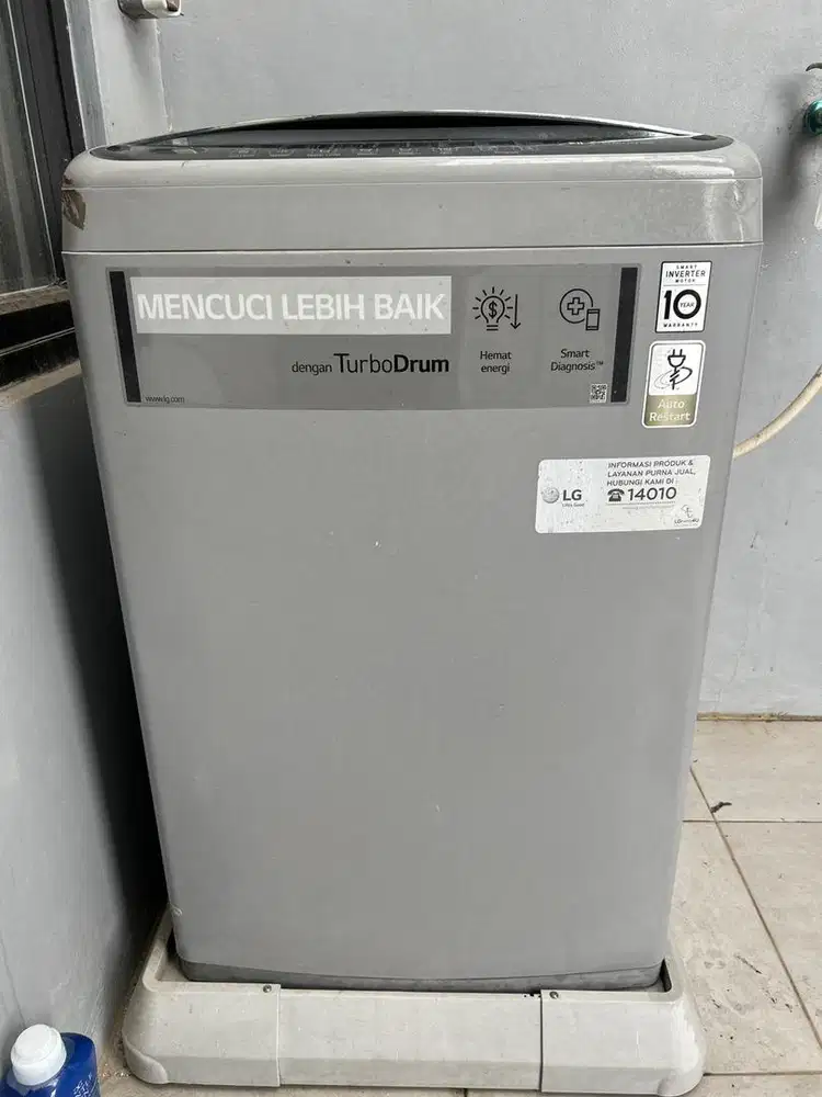 Mesin Cuci LG 1 tabung inverter 7.5kg