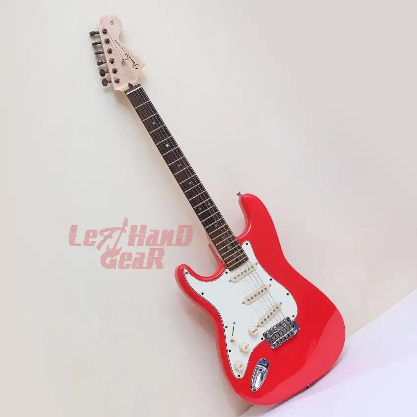 Custom Jimi Hendrix Stratocaster Fiesta Red Left Handed Gitar Kidal