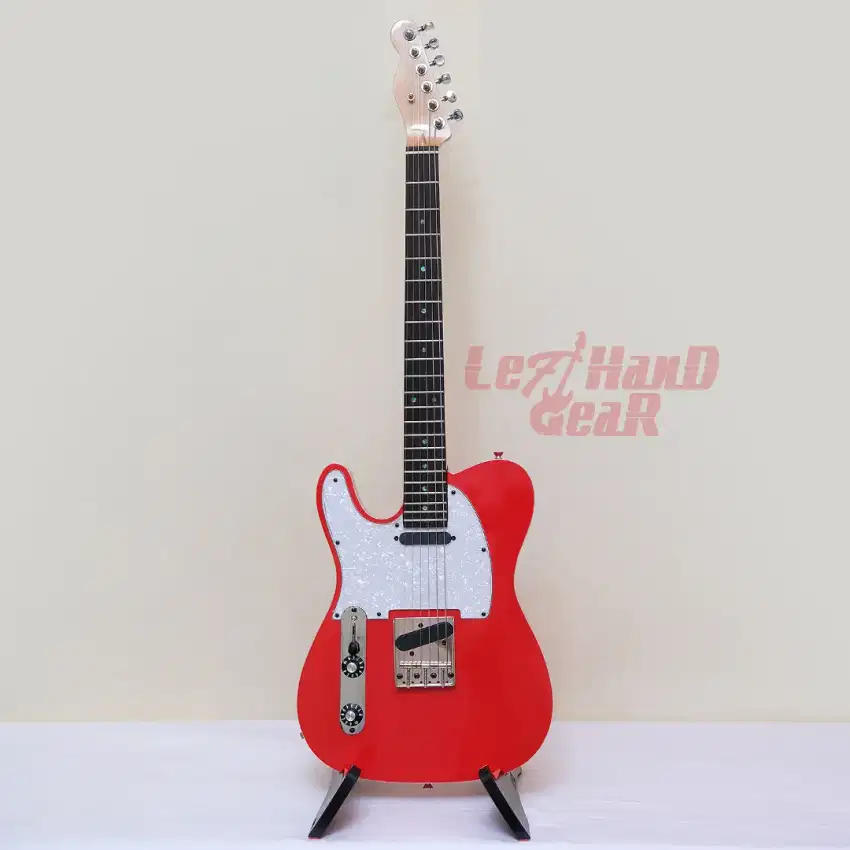 Custom Telecaster Double Bound Fiesta Red Left Handed Gitar Kidal