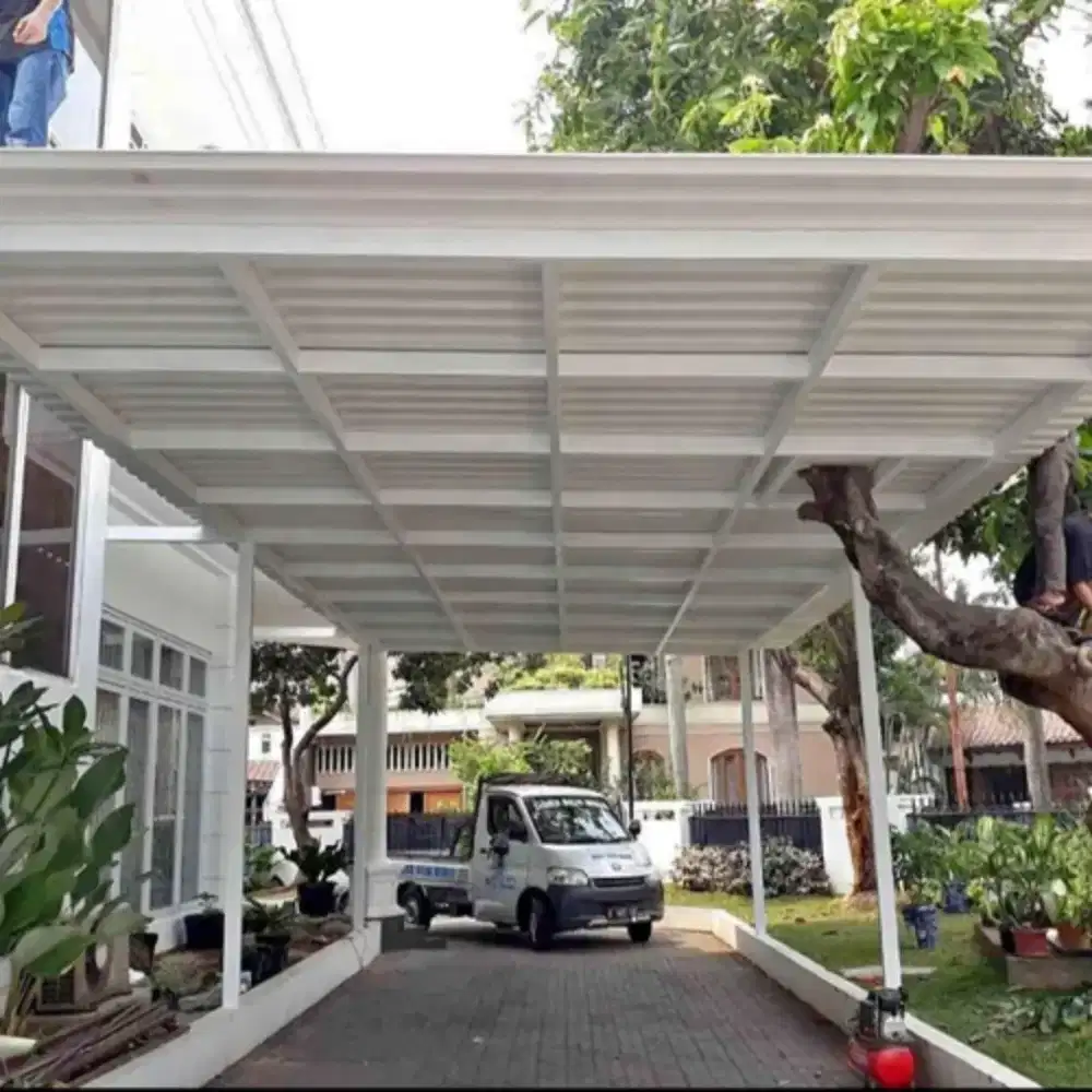 Kanopi atap alderon rs Doble plapon pvc