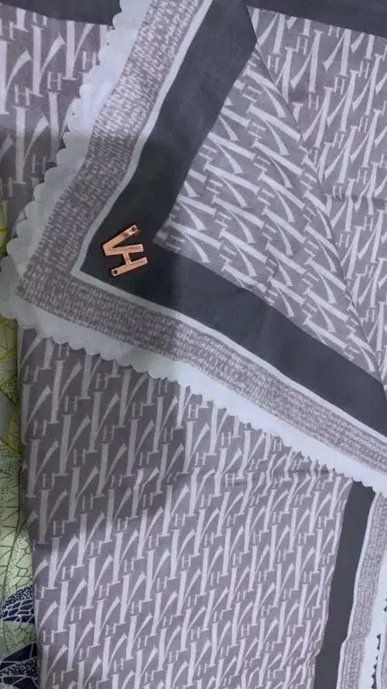 PL Hijab brand Vanilla Hijab - Exclusive Monogram Series