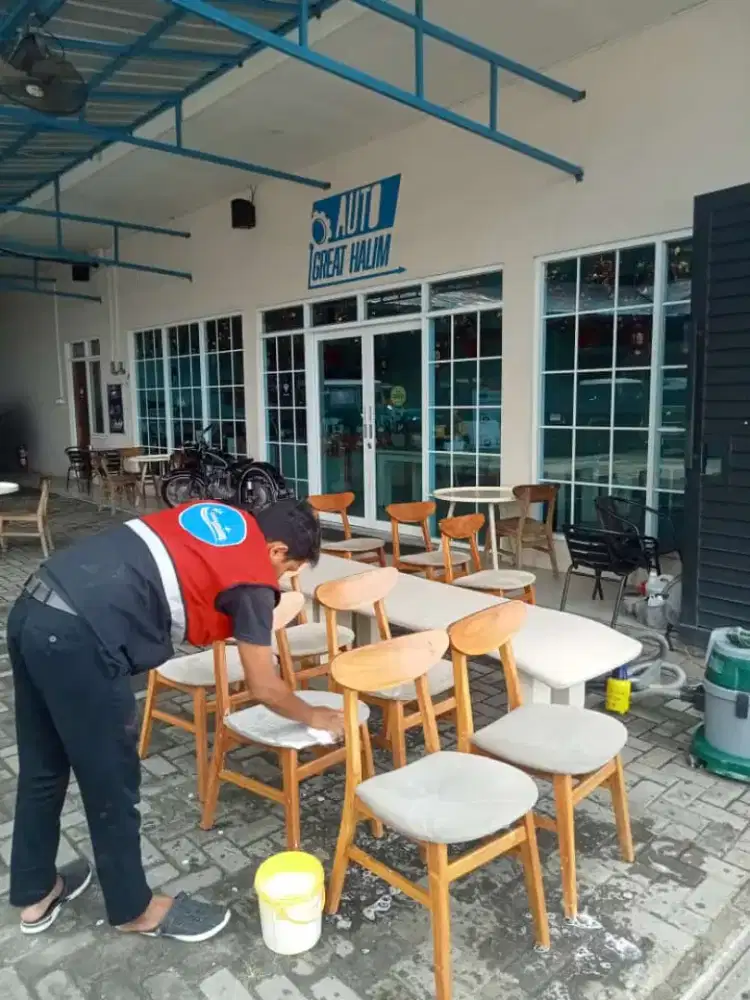 Jasa cuci jok mobil kursi kantor kasur sofa