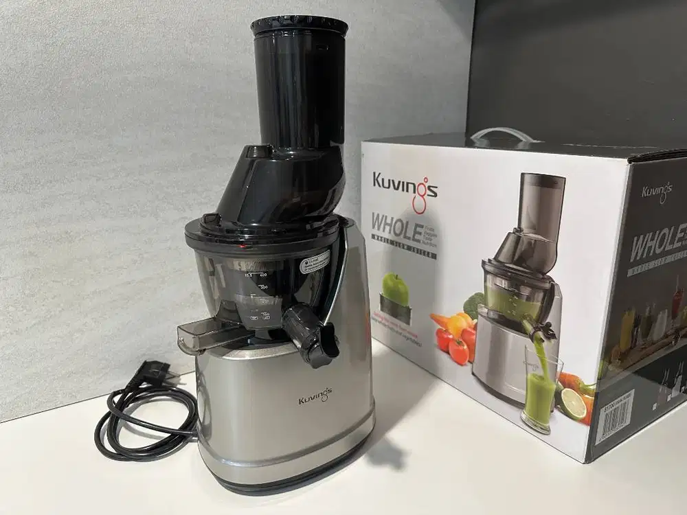 Kuvings Whole Slow Juicer B1700 Cold Press Warna Dark Silver