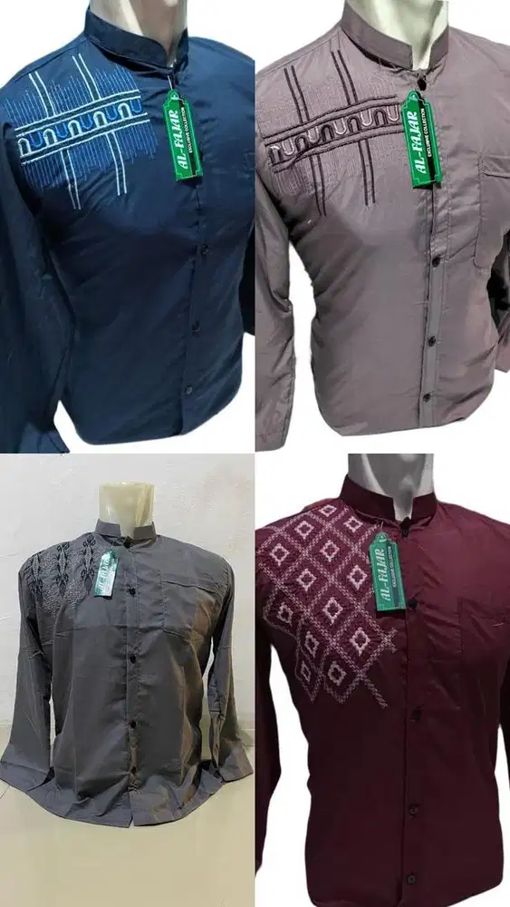 BAJU KOKO LENGAN PANJANG WARNA UKURAN M L XL