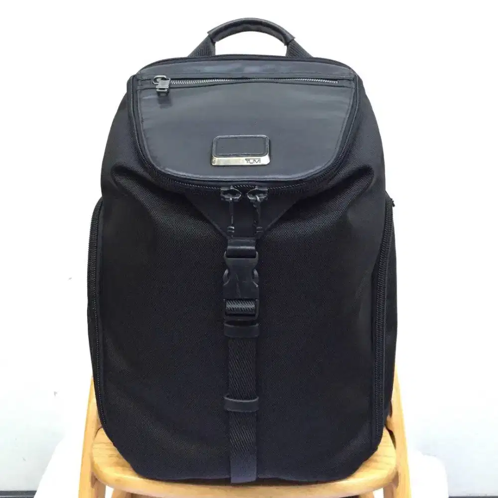 Tumi alpha bravo willow black backpack tas ransel