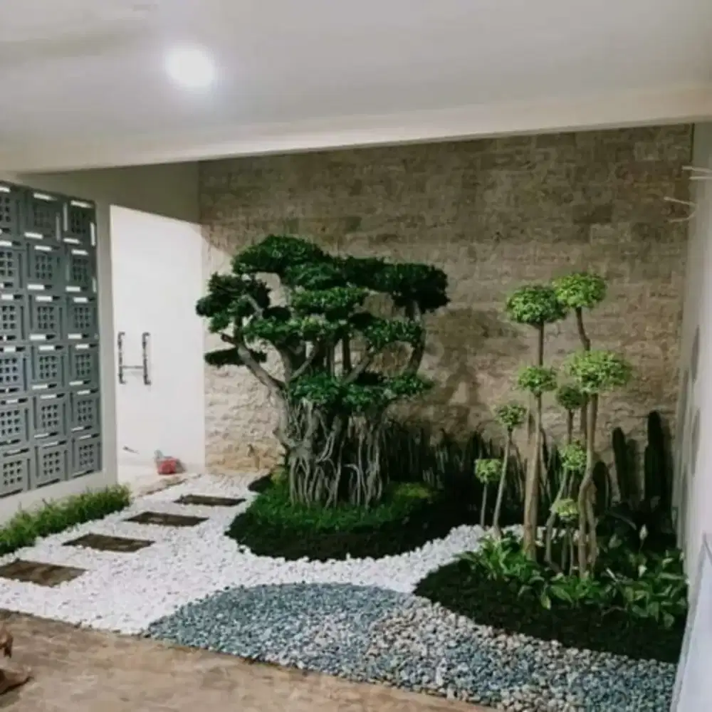 dekorasi pembuatan taman minimalis