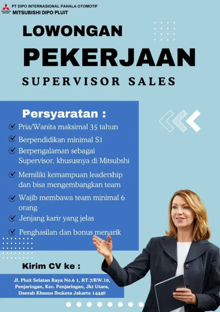 Lowongan Sales Supervisor