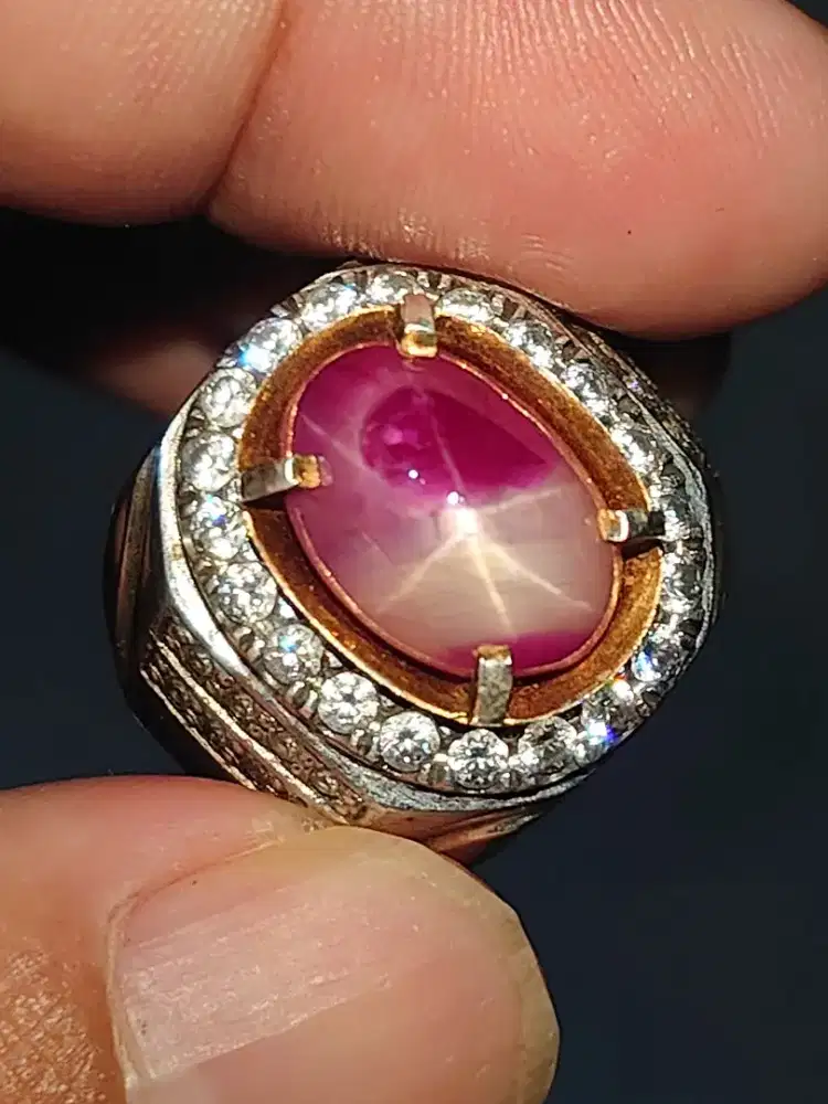 ruby burma star belang indah merah putih 8 crt no treatment