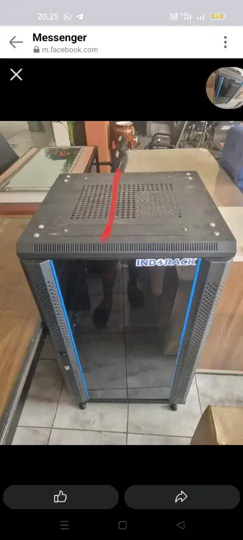 Rak rack server 20u depth 600