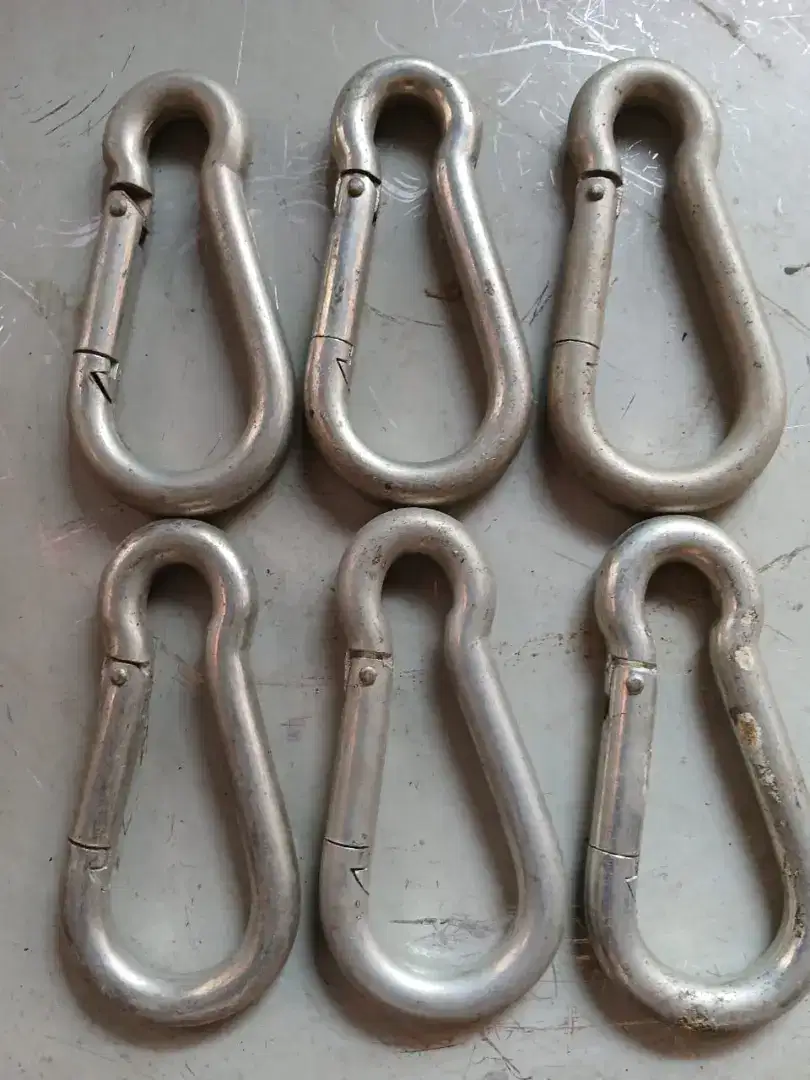 Klaim tali safety belt, dia. 8 mm x 10 cm
