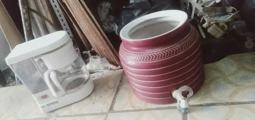 Slhkn plh slh 1 dr alat seduh kopi/guci kramik air minum kond spt baru