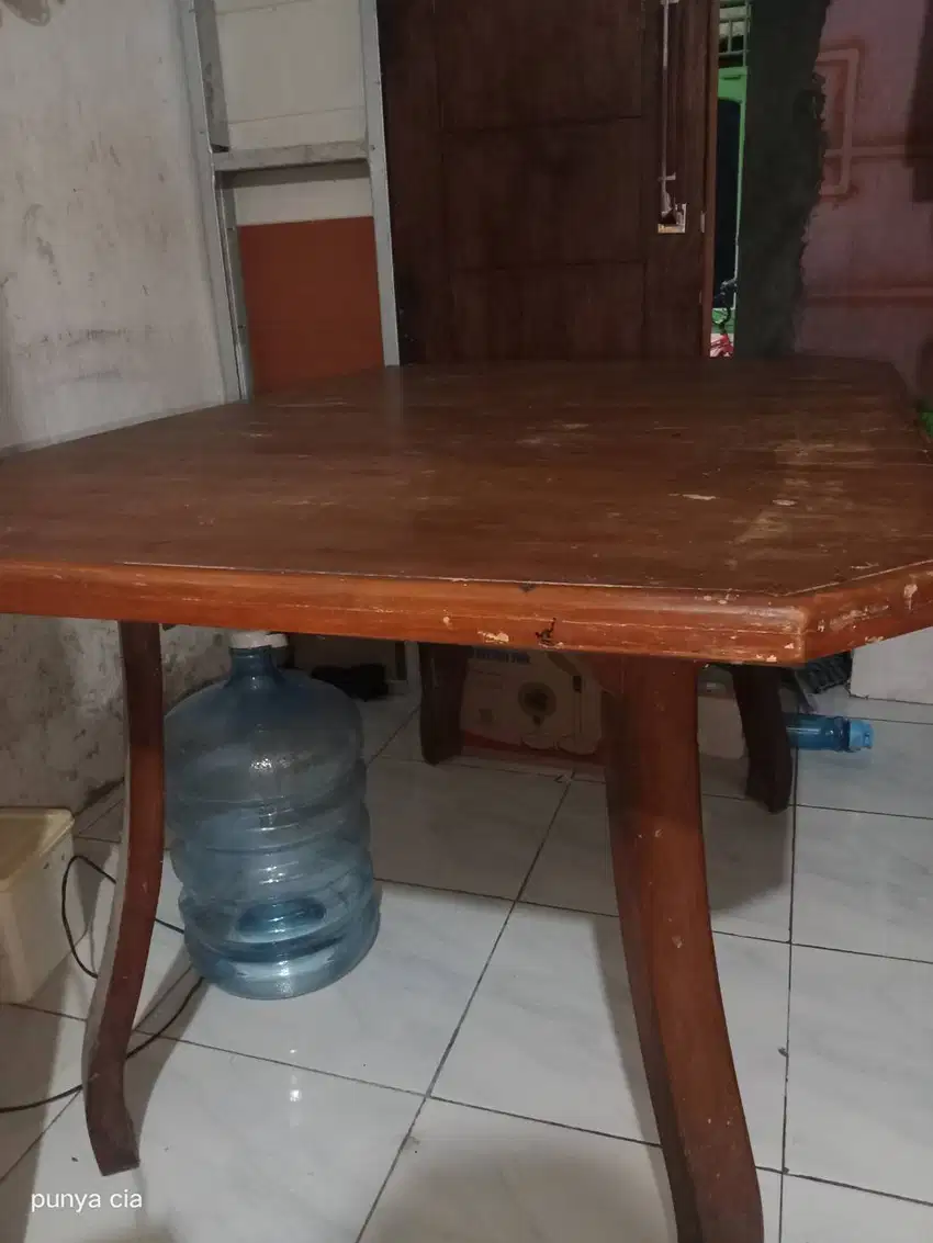 JUAL CEPAT, MEJA MAKAN JATI MUDA