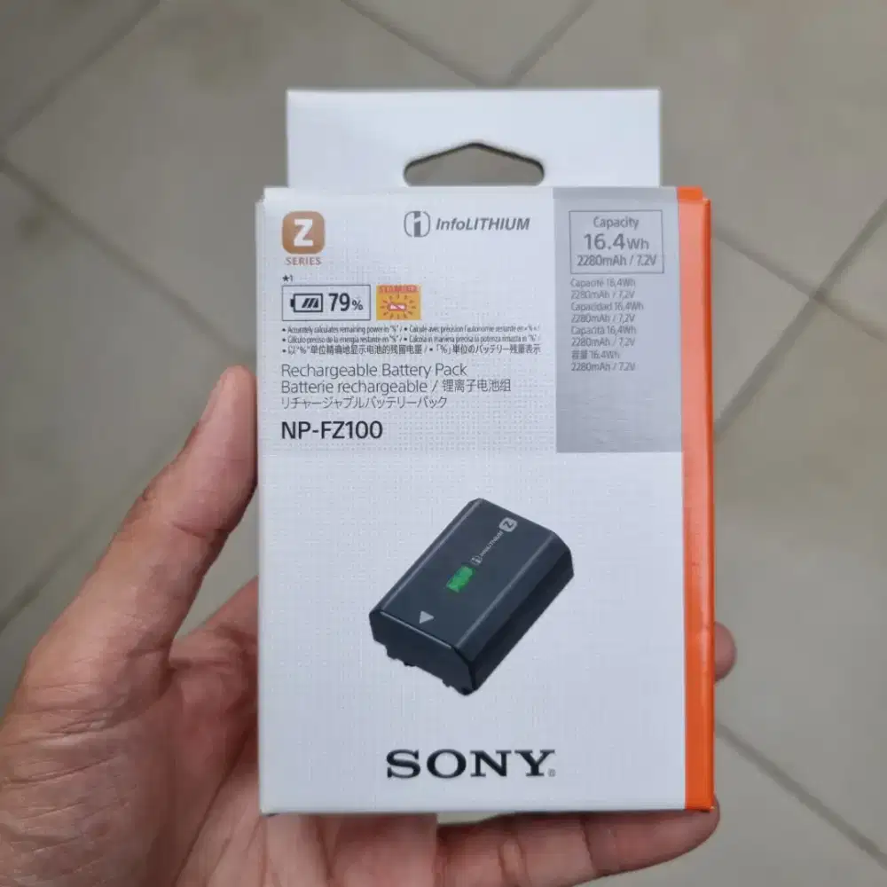 Baterai Sony NP-FZ100 Original Segel Resmi